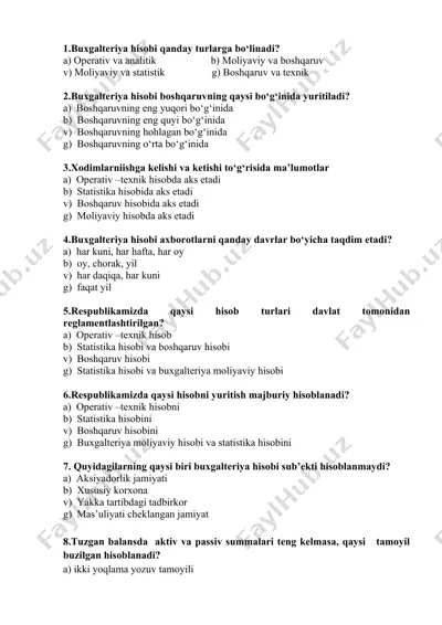 buxgalteriya hisobi turlari — DOCX