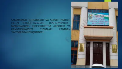 taqdimotlar yaratishning zamonaviy instrumental vositalari — PPTX