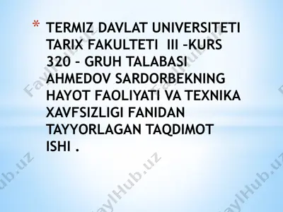 zaxarlanish va uning turlari — PPTX