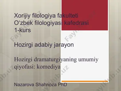 oʻzbek filologiyasi — PPTX