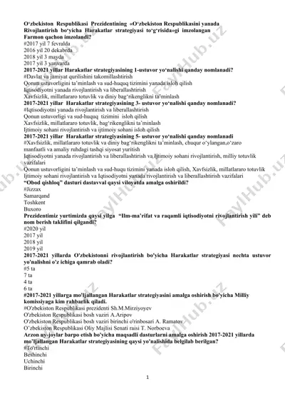 o‘zbekiston respublikasi harakatlar strategiyasi to‘g‘risida — DOCX