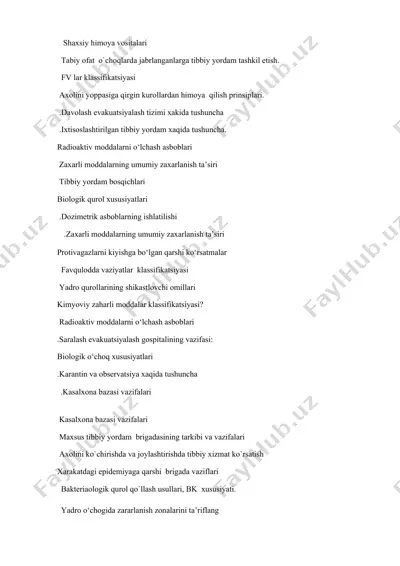 shaxsiy himoya vositalari — DOCX