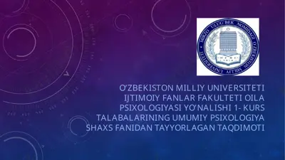 viktor franklning shaxsni nazariyasi — PPTX