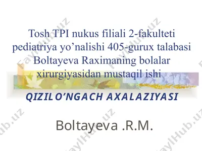 qizilo’ngachaxalaziyasi — PPT