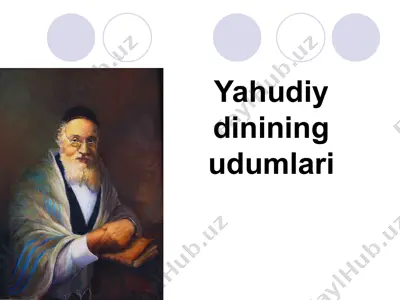 yahudiy dinining udumlari — PPTX