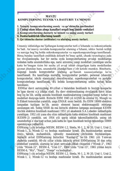 kompyuter texnologiyasi — PDF