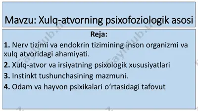 xulq-atvorning psixofoziologik asosi — PDF