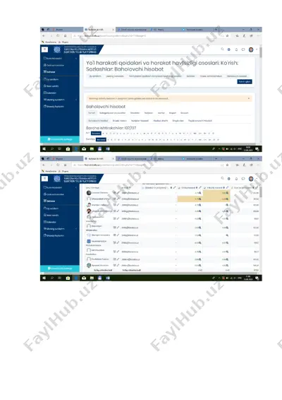harakati qoidalari va harakat havisiligh asoslari: ko'rish: sozlashlar. baholovchi hisobot — PDF