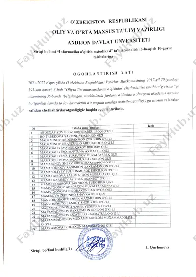 o'zbekiston respublikasi vazirlar mahkamasining 2017-y 20 yondasi 393-son garori — PDF