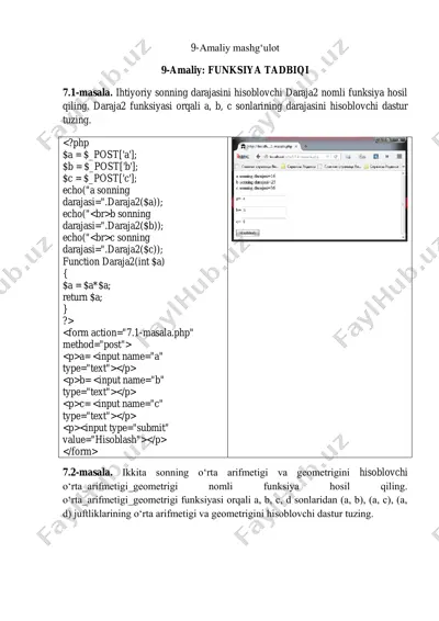 amaliy mashg‘ulot — PDF