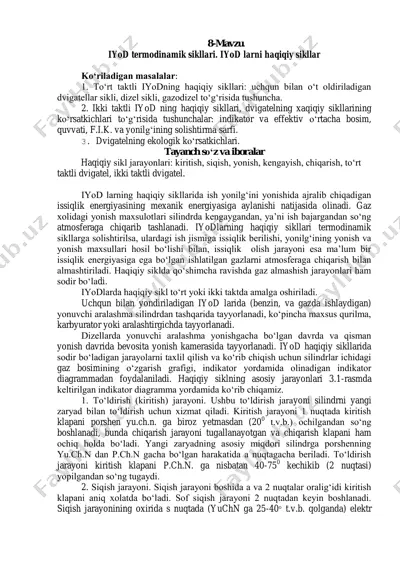 iyod termodinamik sikllari — PDF