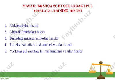 akkreditivlar hisobi — PDF