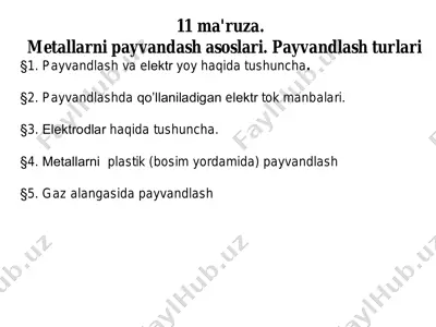 metallarni payvandash asoslari — PDF