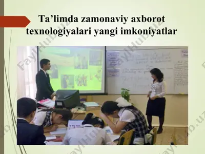 zamonaviy axborot texnologiyalari talimda — PPT