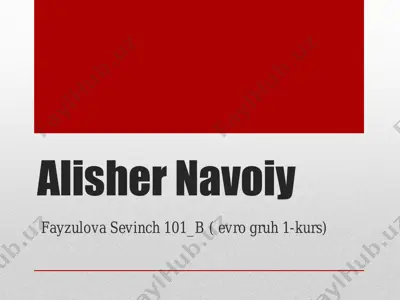 alisher navoiy — PDF