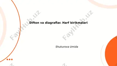 difton va diagraflar — PDF