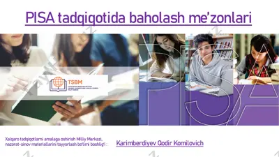pisa tadqiqotida baholash me’zonlari — PDF