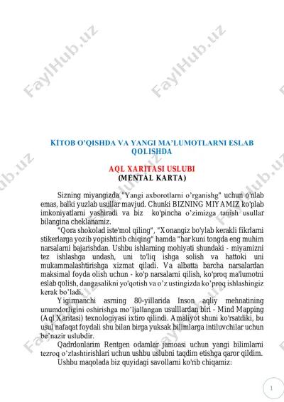 aql xaritasi uslubi (mental karta) — PDF