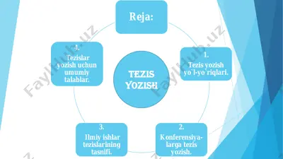 tezis yozish — PDF