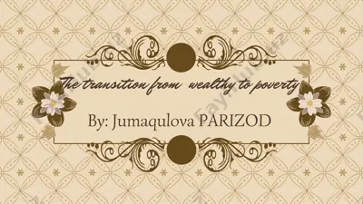 the transition from wealthy to poverty — PDF