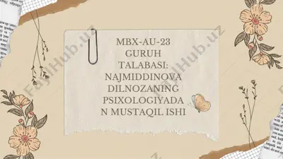 psixologiya fanida tadqiqot metodlari — PDF