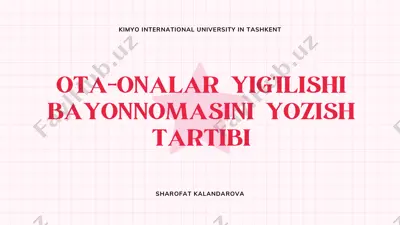 bayonnoma yozish tanlov amaliyoti — PDF