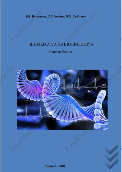 biofizika va radiobiologiya — PDF