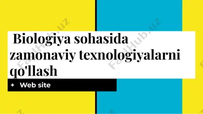 zamonaviy texnologiyalarni qo'llash — PDF