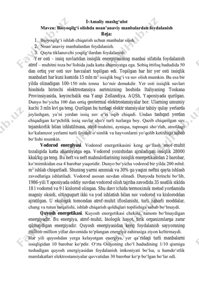 bioyoqilg‘i olishda noan’anaviy manbalardan foydalanish — PDF