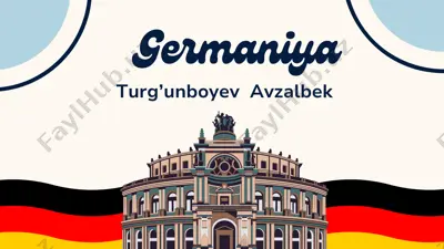 germaniya geografiyasi — PDF
