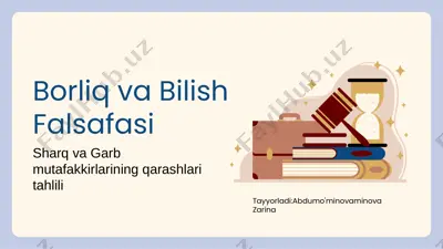 borliq va bilish — PDF