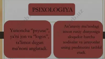 psixologiya tarixi — PDF