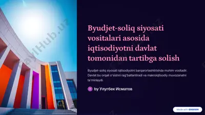 byudjet-soliq siyosati — PDF