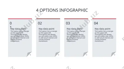 4 options infographic — PPTX