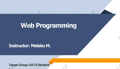 web programming — PDF