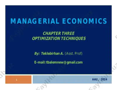managerial economics — PDF
