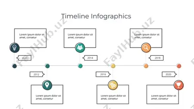 timeline infographics — PPTX