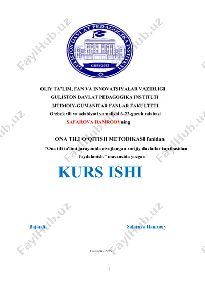 ona tili o‘qitish metodikasi — DOCX