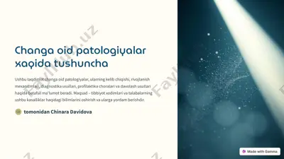 changaga oid patologiyalar — PDF