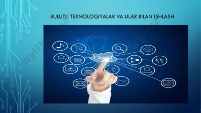 bulutli texnologiyalar va ularga bilan ishlash — PDF