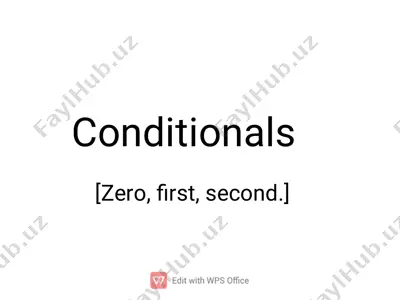 conditionals — PDF