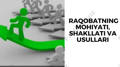 raqobatning mohiyati, shakllati va usullari — PDF
