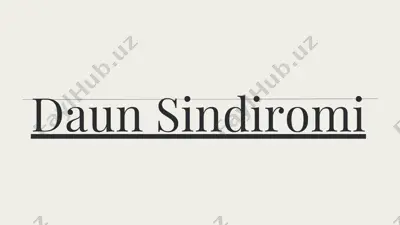 daun sindromi — PDF