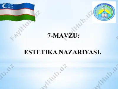 estetika nazariyasi — PPTX