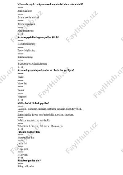 musulmon davlatlari tarixi — PDF