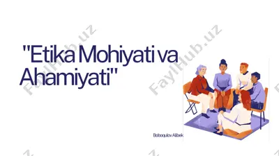 etika mohiyati va ahamiyati — PDF
