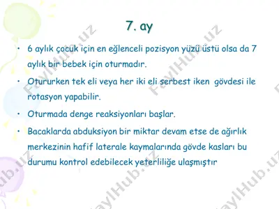 bebek gelişimi ve motor becerileri takvimi — PDF