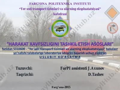 laboratoriya ishi "yer usti transport tizimlari va ularning ekspluatatsiyasi" — PDF