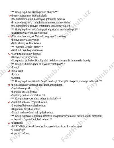 google qidiruv tizimi — PDF