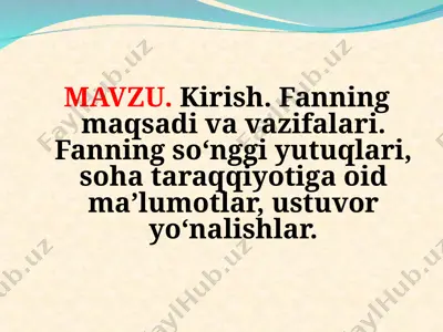 informatsion texnologiyalar va loyihalash — PPT